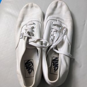 White Vans size 8.5 women's